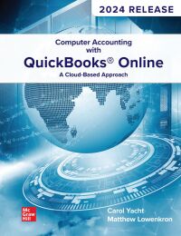 Cover image: Computer Accounting with QuickBooks Online 4th edition 9781264136742