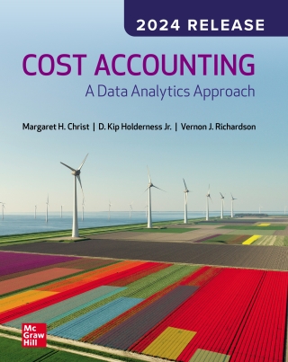 Cover image: Cost Accounting: A Data Analytics Approach, 2024 Release 9781266654015