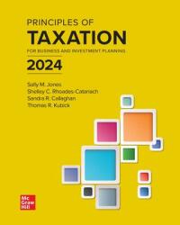 Cover image: Principles of Taxation for Business and Investment Planning 2024 Edition 27th edition 9781265674090