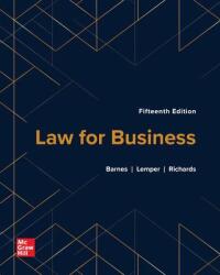 Cover image: Law for Business 15th edition 9781265676100