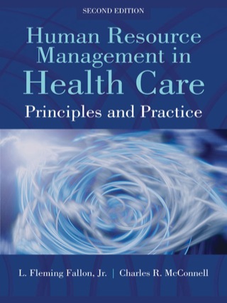 Cover image: Human Resource Management in Health Care 2nd edition 9781449688837
