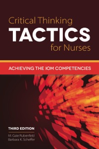 Cover image: Critical Thinking TACTICS for Nurses 3rd edition 9781284041385