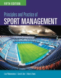 Cover image: Principles and Practice of Sport Management 5th edition 9781449691950