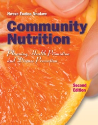 Cover image: Community Nutrition: Planning Health Promotion and Disease Prevention 2nd edition 9780763798291