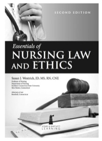 Cover image: Essentials of Nursing Law and Ethics 2nd edition 9781449697266