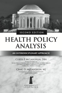 Cover image: Health Policy Analysis: An Interdisciplinary Approach 2nd edition 9781284058185