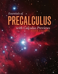 Cover image: Essentials of Precalculus with Calculus Previews 6th edition 9781284056327