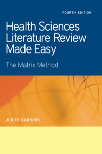 Cover image: Health Sciences Literature Review Made Easy 4th edition 9781449694890