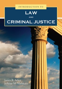 Cover image: Introduction to Law and Criminal Justice 1st edition 9781449626778