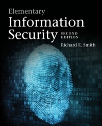 Cover image: Elementary Information Security 2nd edition 9781284055931
