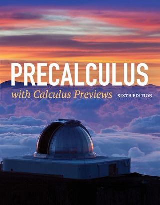 Cover image: Precalculus with Calculus Previews 6th edition 9781284077261