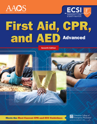 Imagen de portada: Advanced First Aid, CPR, and AED 7th edition 9781284105315