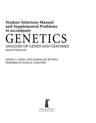 Cover image: Genetics 8th edition 9781449626105