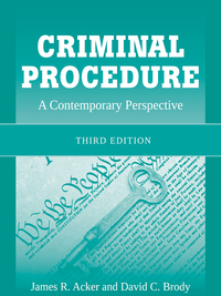 Cover image: Criminal Procedure: A Contemporary Perspective 3rd edition 9780763795207