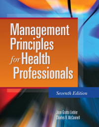 Cover image: Management Principles for Health Professionals 7th edition 9781284081329