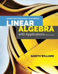 Titelbild: Student Solutions Manual to Accompany Linear Algebra with Applications 9th edition N/A