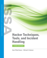 Cover image: Hacker Techniques, Tools, and Incident Handling, 3rd Edition 3rd edition 9781284147803