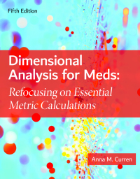 Cover image: Dimensional Analysis for Meds 5th edition 9781284172911