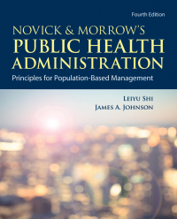 Imagen de portada: Novick & Morrow's Public Health Administration: Principles for Population-Based Management 4th edition 9781284195507