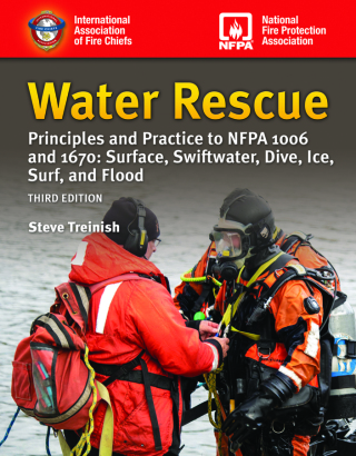 Cover image: Water Rescue: Principles and Practice to NFPA 1006 and 1670: Surface, Swiftwater, Dive, Ice, Surf, and Flood (includes Navigate Advantage Access) 3rd edition 9781284196337