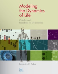 Cover image: Modeling the Dynamics of Life: Calculus and Probability for Life Scientists 3rd edition 9780840064189