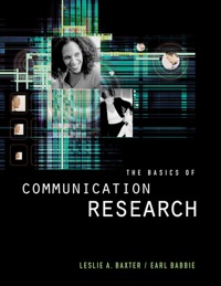 Cover image: The Basics of Communication Research 1st edition 9780534507787