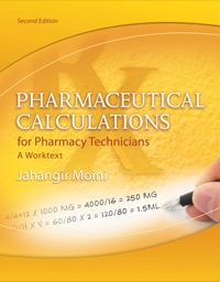 Cover image: Pharmaceutical Calculations for Pharmacy Technicians: A Worktext 2nd edition 9781133131342