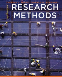 Cover image: Research Methods 9th edition 9781285286099