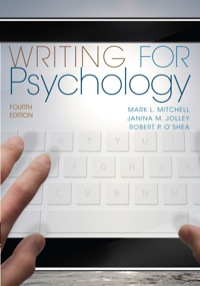 Cover image: Writing for Psychology 4th edition 9781111840631