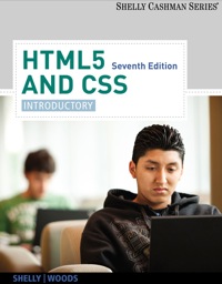 Cover image: HTML5 and CSS: Introductory 7th edition 9781133526131