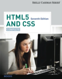 Cover image: HTML5 and CSS: Complete 7th edition 9781133526124