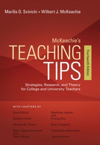 Cover image: McKeachie's Teaching Tips 14th edition 9781133936794