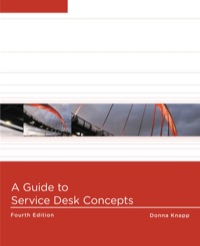 Cover image: A Guide to Service Desk Concepts 4th edition 9781285063454