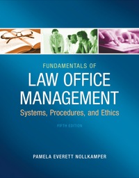 Cover image: Fundamentals of Law Office Management 5th edition 9781133280842