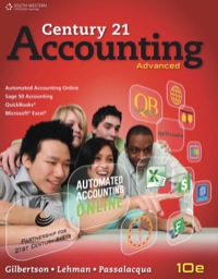 Cover image: Century 21 Accounting: Advanced 10th edition 9781111990640