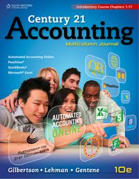 Cover image: Century 21 Accounting: Multicolumn Journal, Introductory Course, Chapters 1-17 10th edition 9781305213203