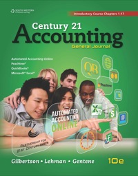 Cover image: Century 21 Accounting: General Journal, Introductory Course, Chapters 1-17 10th edition 9780840065537