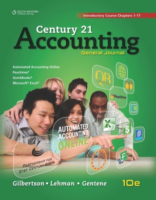 Cover image: Century 21 Accounting: General Journal, Introductory Course, Chapters 1-17 10th edition 9780840065537