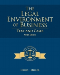Cover image: MindTap Business Law for Cross/Miller's The Legal Environment of Business: Text and Cases, 9th Edition, [Instant Access], 1 term (6 months) 9th edition 9781285774954
