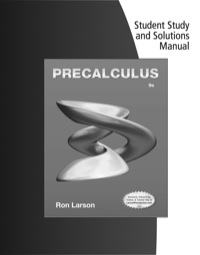 Cover image: Student Solutions Manual for Larson's Precalculus 9th edition 9781133949190