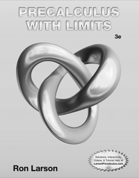 Cover image: Student Study and Solutions Manual for Larson's Precalculus with Limits 3rd edition 9781133947219