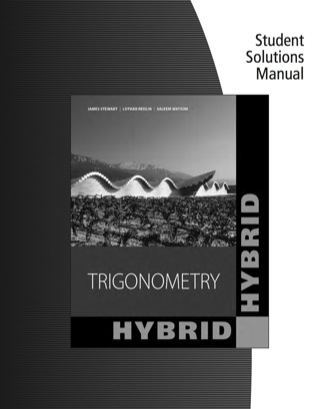 Cover image: Student Solutions Manual for Stewart/Redlin/Watson's Trigonometry 2nd edition 9781133103523