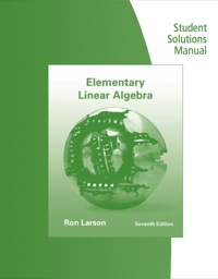 Cover image: Student Solutions Manual for Larson/Falvo's Elementary Linear Algebra 7th edition 9781133111320