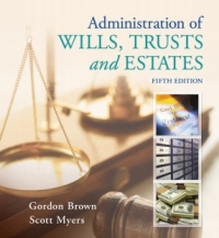 Cover image: MindTap Paralegal for Brown/Myers' Administration of Wills, Trusts, and Estates 5th edition 9781285861203