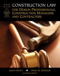 Cover image: MindTap Engineering for Sweet/Schneier/Wentz's Construction Law for Design Professionals, Construction Managers and Contractors, 1st Edition, [Instant Access], 2 terms (12 months) 1st edition 9781285866031