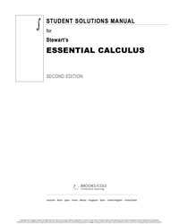 Cover image: Student Solutions Manual for Stewart's Essential Calculus 2nd edition 9781133490944