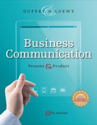 Cover image: Business Communication: Process and Product 8th edition 9781285094069