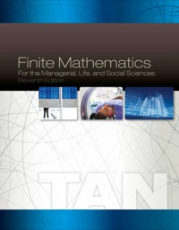 Cover image: Finite Mathematics for the Managerial, Life, and Social Sciences 11th edition 9781285464657