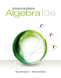 Cover image: Intermediate Algebra 10th edition 9781305191495