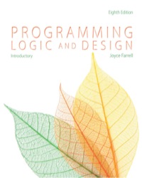 Cover image: Programming Logic and Design, Introductory 8th edition 9781285845777